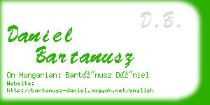 daniel bartanusz business card